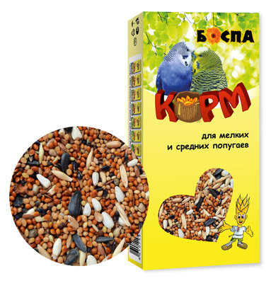 для мелких и средних попугаев